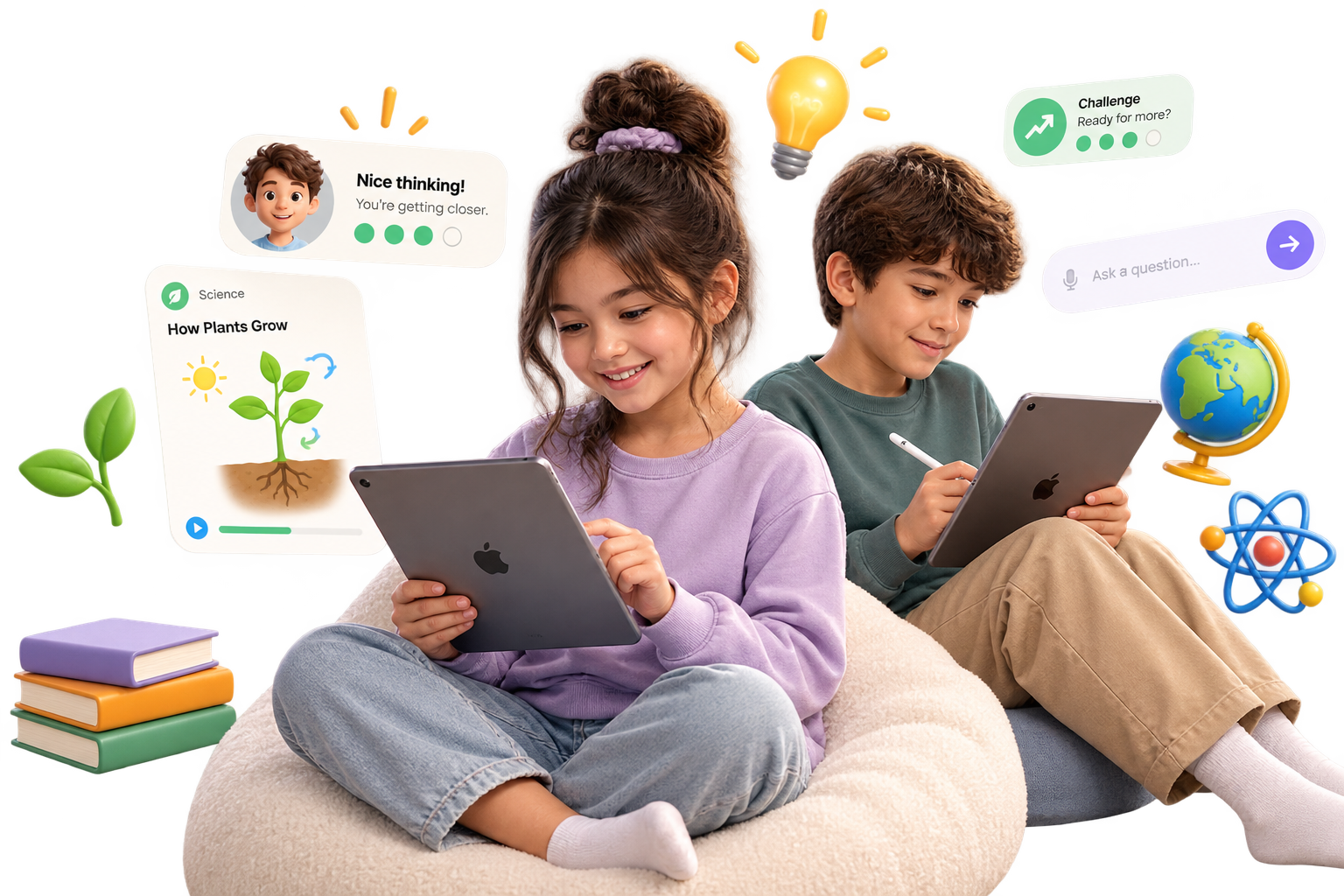Children learning with Guided